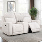 Kennett Chenille Upholstered Power Reclining Loveseat Ivory - view 4