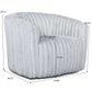 Elegant Style Mira Mid-Century Modern Velvet Swivel Chair