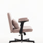 Pink Velvet Criss Cross Armrest Office Chair