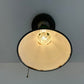 Original Vintage Rustic Industrial Green Enamel Gas Station Ceiling Light