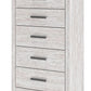 Cayboni - Five Drawer Chest - Whitewash