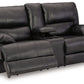 Mountainous - Power Reclining Loveseat With Console /Adj Headrest - Eclipse