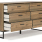 Deanlow - Six Drawer Dresser - Honey