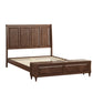 Queen Bed Frame with Tall Headboard and Storage Bench