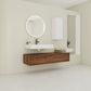 60 Inch Wall-Mounted Bathroom Vanity with Resin Sink
