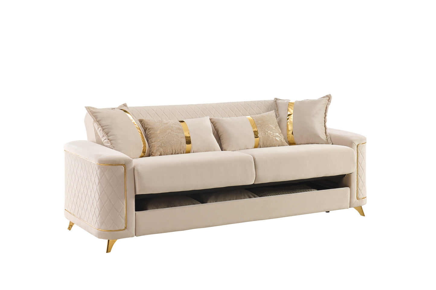 Lisa Modern Sofa in Copper