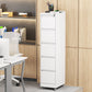 5 Drawer Metal Vertical File Cabinet with Lock on Wheels