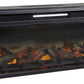 Entertainment Accessories - Fireplace Insert - Rectangular - Black