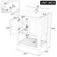 24" Black Bathroom Vanity
