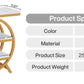 25.59 Inches 3-Tier Narrow End Table with Storage