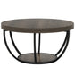 31.7” Round Coffee Table with Storage