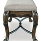 Maylee - Upholstered Storage Bench - Dark Brown
