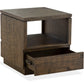 Baisden - Rectangular End Table - Tobacco