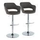 Contemporary Adjustable Barstool with Swivel