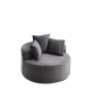 43-Inch Round Corduroy Single Sofa