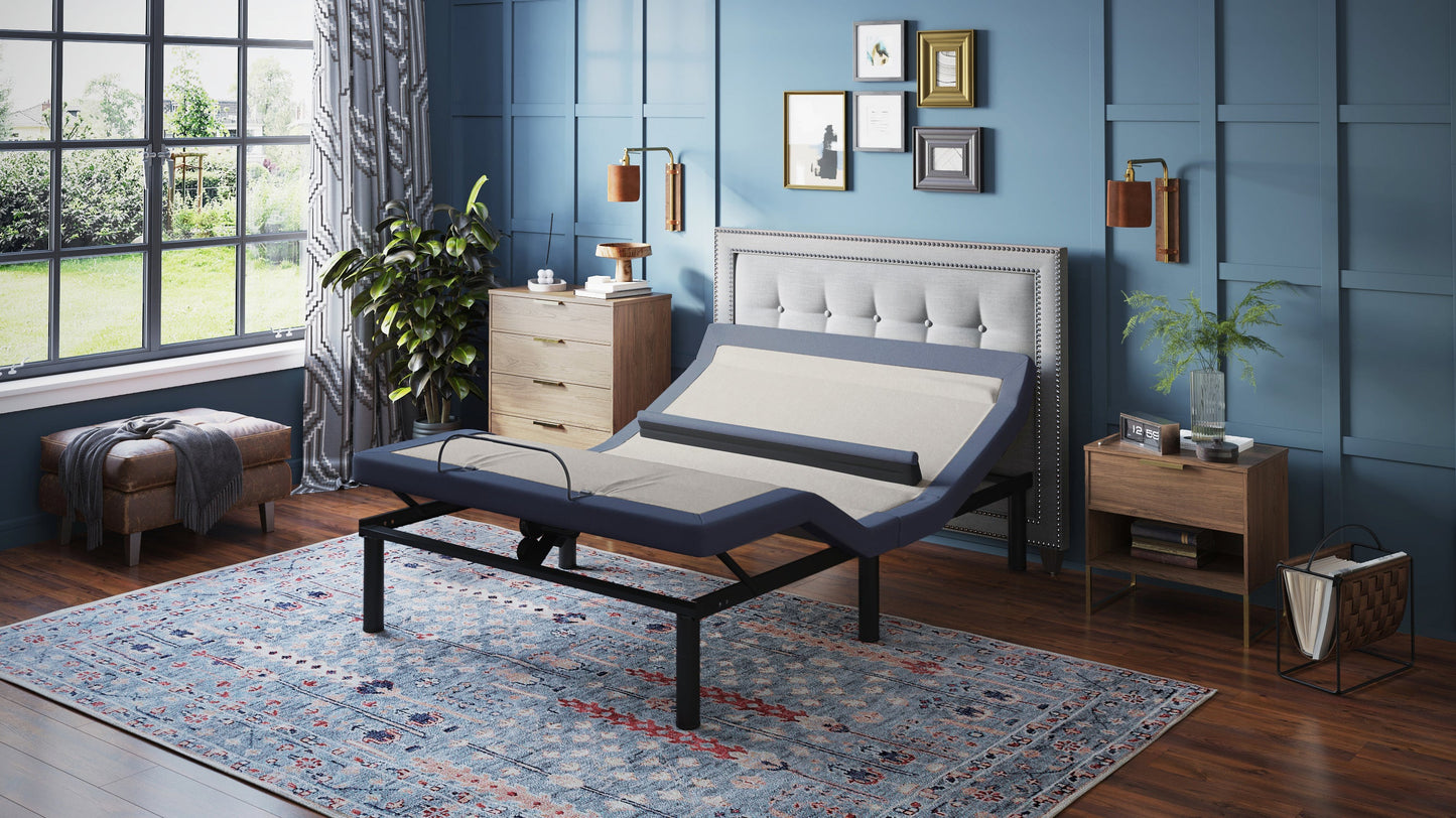 BT6500 King Adjustable Bed Base With Head/Foot Tilt and Lumbar Position Adjustment