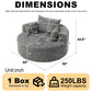 Chenille Sponge Single Sofa