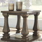 Johnelle - Rectangular End Table - Gray
