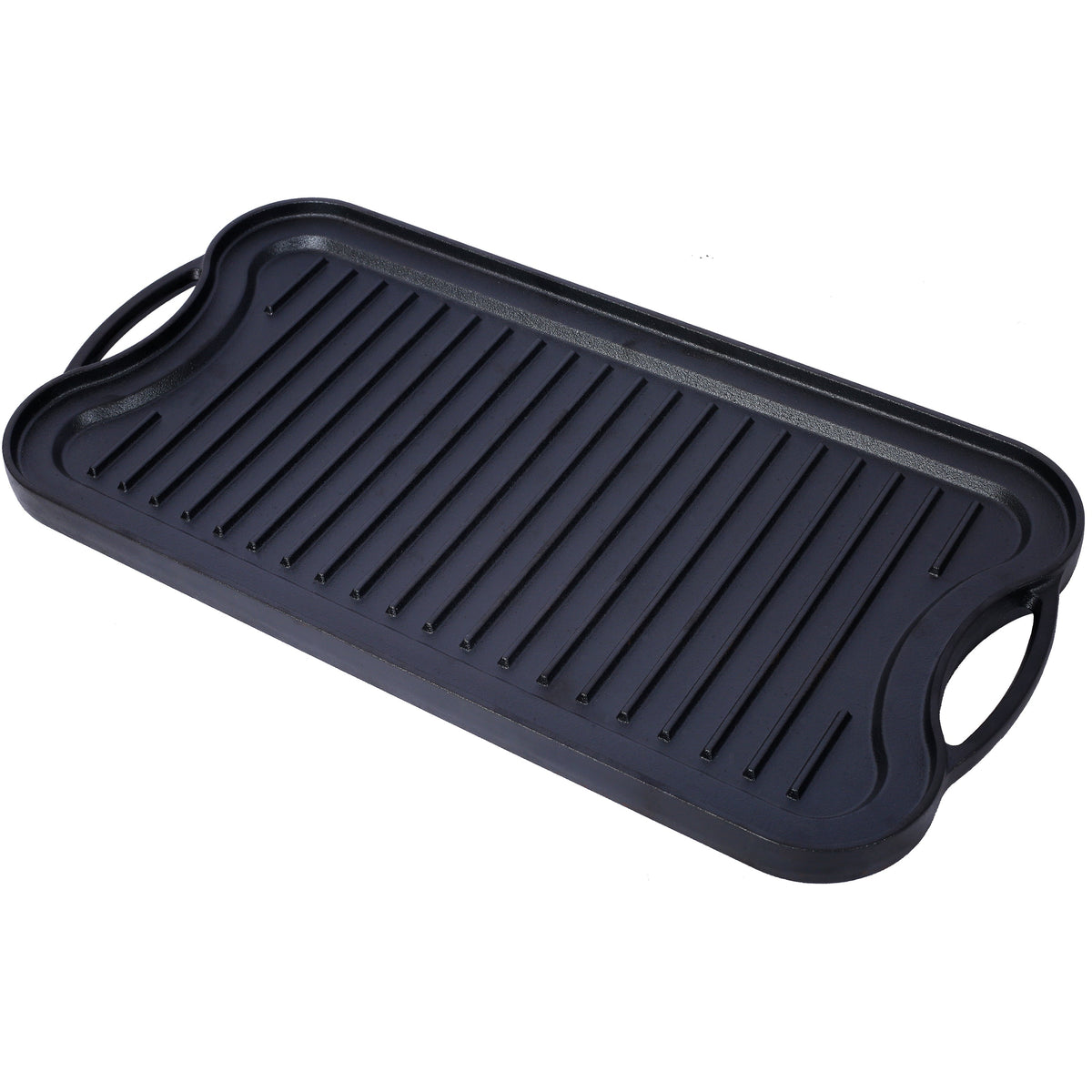 Pre-Seasoned Cast Iron Reversible Rectangular Grill/Griddle