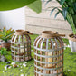 Decorative Lantern With Handle Wooden Lantern For Indoor Outdoor Home Garden Wedding