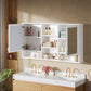 55-Inch Wall-Mount 2-in-1 Mirror Cabinet