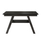 TOPMAX 6-Piece Wood Counter Height Dining Table Set with Storage Shelf