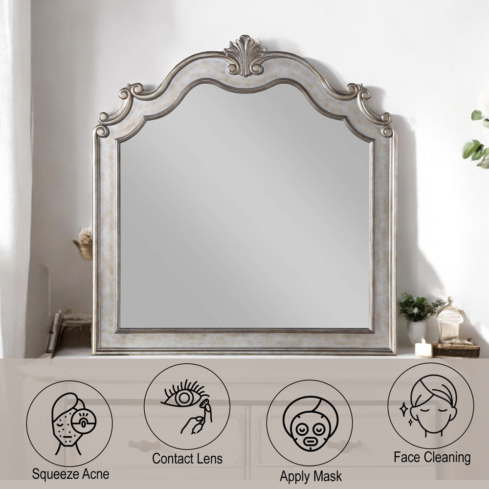 Esteban - Mirror - Antique Champagne