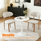 White Round Dining Table