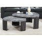 Granite Gray Marble-Look Coffee Table Set