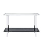 Angwin Mirrored Faux Marble Console Table
