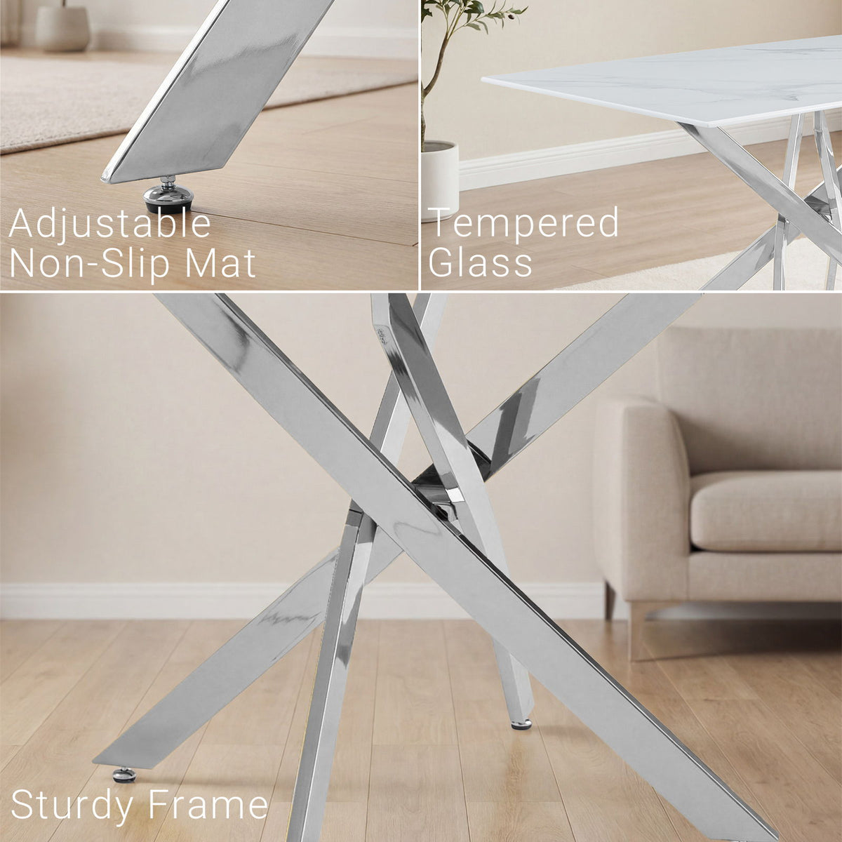 Modern Rectangular Table For Dining Room - view 11