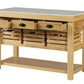 Grovaam - Kitchen Island - Marble Top & Natural