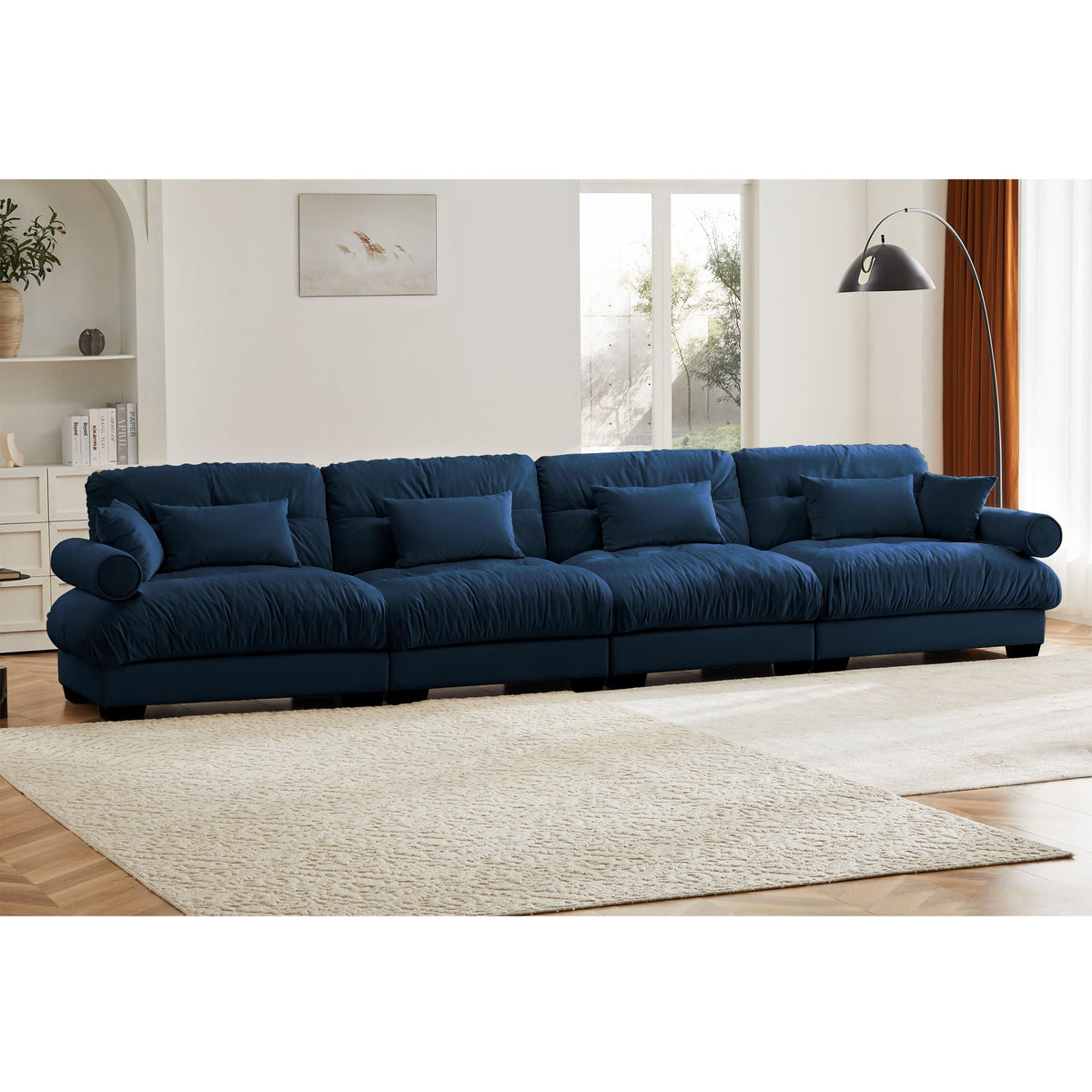 Super Comfort Oversized Modular Sectional Sofa, Deep Seat Convertible L Shaped Couch - view 9