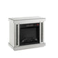 Noralie - Fireplace - Mirrored & Faux Diamonds
