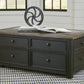 Tyler Creek - Lift Top Cocktail Table - Grayish Brown / Black