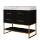 36" Artificial Stone Bathroom Vanity with Ceramic Sink