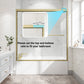 55"-60" W x 60" H Brushed Shower Door