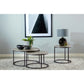 Grey and Gunmetal End Table