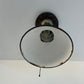 Original Vintage Rustic Industrial Green Enamel Gas Station Ceiling Light