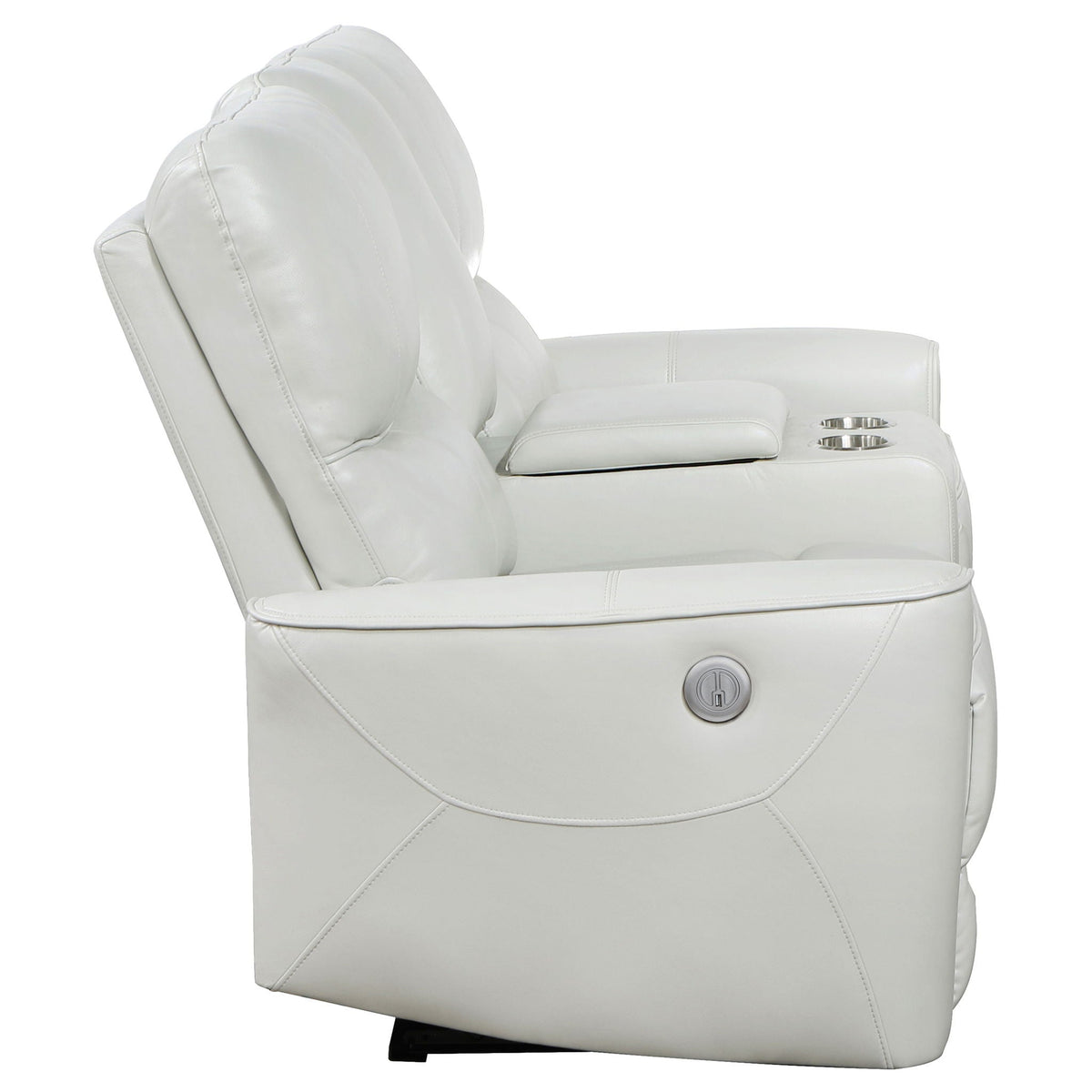 Greenfield Upholstered Power Reclining Loveseat Dove Grey - view 5