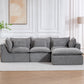 102.3" Width Cloud Couch Oversized Modular Sectional Sofa