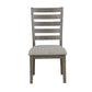 Casual Side Dining Chair with Ladder Back (Set of 2)