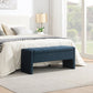 Modern Bed End Bench with Storage