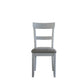 House Marchese - Side Chair (Set of 2) - Two Tone Gray Fabric & Pearl Gray