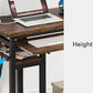 28"-39.3" Height Adjustable Portable Desk with Power Outlet & USB Ports