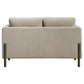 Islington Fabric Upholstered Panel Arm Loveseat Taupe - view 4