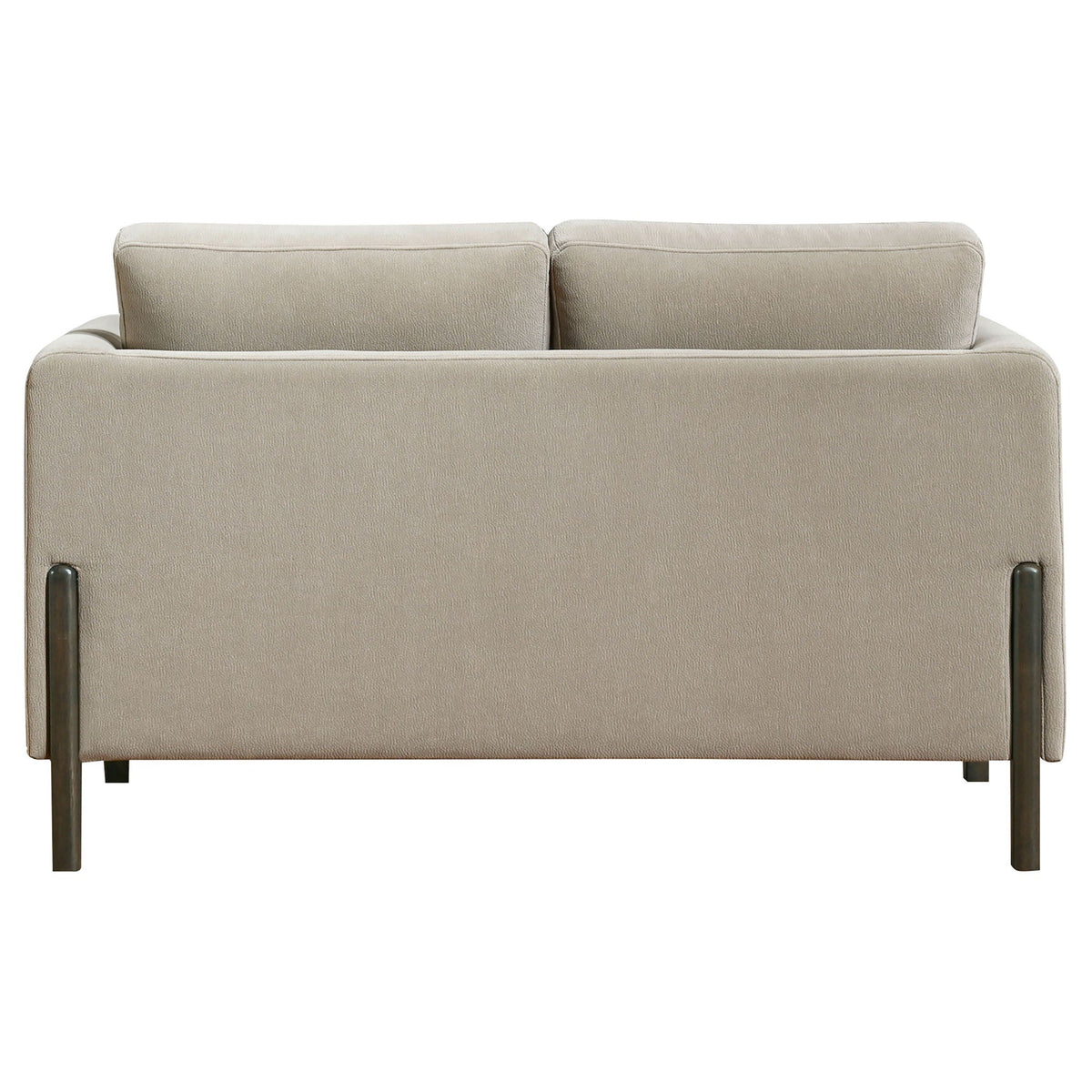 Islington Fabric Upholstered Panel Arm Loveseat Taupe - view 4