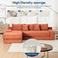 Modern L - Shaped Sectional Couch With Memory Foam - view 9