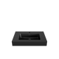 Matte Black Integrated Solid Surface Basin