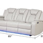 Benz LED & Power Recliner 3 Pc Set in Faux Leather